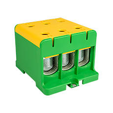 Connector WLZ35/3x150/z, color: yellow-green, TH35,elektro-plast