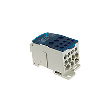 Blok Rozdzielczy UKK-500, na szynę TH35 lub do pow. płaskich, Al/Cu, max 8x24mm, 2x35mm, 5x16mm, 4x10mm, 415V AC/DC, 500A,elektro-plast