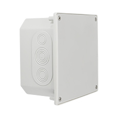 Hermetic flush-mounted facade box Ppt-EH161, IK07, IP65, plastic cover,elektro-plast