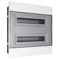 Flush distribution boards - Flush Distribution Board SRp-36/2, N+PE (2x18), IP40, transparent door