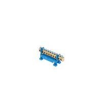 Listwy zaciskowe - N and PE Protective terminal strip - LZOB-10P to TH 35 rails, colour: blue