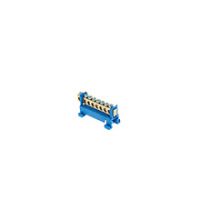 Listwy zaciskowe - N and PE Protective terminal strip - LZOB-8P to TH 35 rails, colour: blue