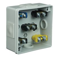 VP, V Boxes - Gray colour - Installation Box VP-21 With terminals, 2-screw Lid, IP55