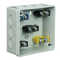 VP, V Boxes - Gray colour - Installation Box VP-23 With terminals, 2-screw Lid, IP55