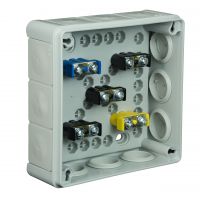 VP, V Boxes - Gray colour - Installation Box VP-51 With terminals, 4-screw Lid, IP55