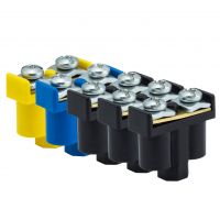 Accessories for VP boxes - Set of Double Terminals, 3 colours, 10 x (2 x 1-4mm2), 400V