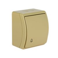 Switches and Sockets - KOALA - colour: beige - Single Push Button - Bell VW-5, screwless terminals, IP44