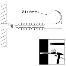 Fast fixing wire grip , hook USMH - 16
