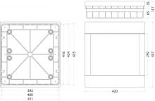 Flush Distribution Board SRp-36/2B, N+PE (2x18), IP40, white door