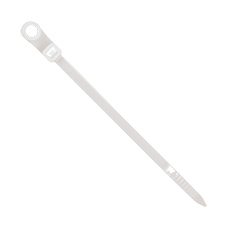 Cable ties with a hole - Cable tie with a hole - OZOb-4/100, white, lenght: 100mm