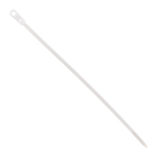 Cable ties with a hole - Cable tie with a hole - OZOb-4/200, white, lenght: 200mm