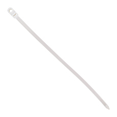 Cable ties with a hole - Cable tie with a hole - OZOb-8/300, white, lenght: 300mm