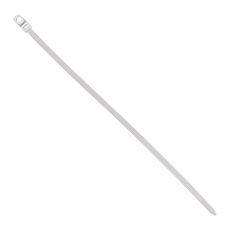 Cable ties with a hole - Cable tie with a hole - OZOb-8/380, white, lenght: 380mm