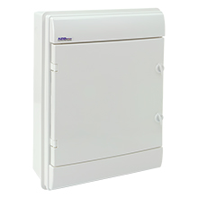 Hermetic distribution board RHp-24/B (white doors), IP65,elektro-plast