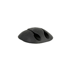 Uchwyty kablowe samoprzylepne UKS - Uchwyt kablowy samoprzylepny UKSO-22, 2xØ5.5mm, kolor: czarny
