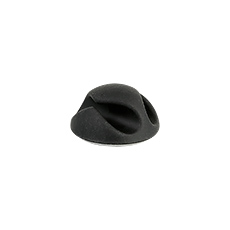Uchwyty kablowe samoprzylepne UKS - Uchwyt kablowy samoprzylepny UKSO-2, 2xØ7mm, kolor: czarny