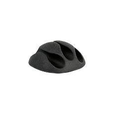 Uchwyty kablowe samoprzylepne UKS - Uchwyt kablowy samoprzylepny UKSO-3, 3xØ6.5mm, kolor: czarny