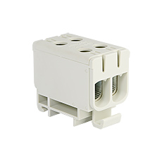 WLZ Connectors - Connector WLZ35/2x50/s, Al/Cu, to TH35, color: gray, Cu160A Al145A