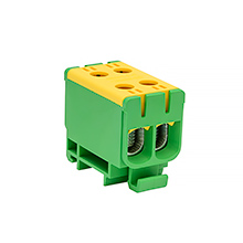 WLZ Connectors - Connector WLZ35/2x50/z, Al/Cu, to TH35, color: yellow-green, Cu160A Al145A