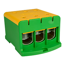 Connector WLZ35/3x240/z, color: yellow-green,elektro-plast
