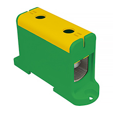 WLZ Connectors - Connector WLZ35P/240/z, Al/Cu, to TH35, color: yellow-green, Cu425A Al380A