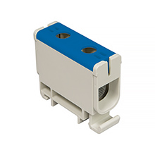 WLZ Connectors - Connector WLZ35P/50/n, to TH 35  or flat surface, Cu 135A, Al 120A, color: blue