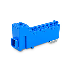 Threadless terminal block TLC14N 1.5-2.5/25 63A 690V, color: blue,elektro-plast