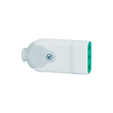 Plugs and sockets 230V - Flat Socket FGB - 2P, 10A, 250V, disassembled, white