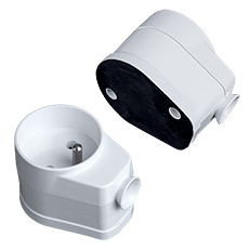 Plugs and sockets 230V - Socket AWA-GKM, 2P+Z, 16A, 250V, portable, dismountable, AC alternating current AC,  with a screw terminals, with PE contact 