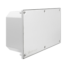 Hermetic flush-mounted facade box Ppt-EH250 INOX, IK10, IP65, stainless steel cover, 160x250x92,elektro-plast
