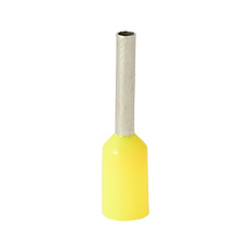 Insulated cable end terminals - Insulated cable end terminal HI 0,75/8-zo, yellow, Al/Cu