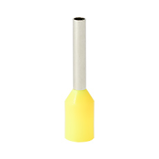 Insulated cable end terminals - Insulated cable end terminal HI 1,0/10-zo, yellow, Al/Cu