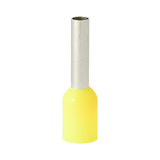 Insulated cable end terminals - Insulated cable end terminal HI 2,5/10-zo, yellow, Al/Cu
