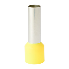 Insulated cable end terminals - Insulated cable end terminal HI 16,0/18-zo, yellow, Al/Cu