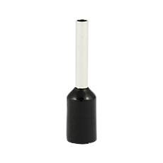 Insulated cable end terminals - Insulated cable end terminal HI 0,75/8-cza, black, Al/Cu