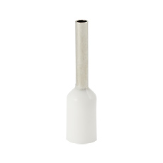 Insulated cable end terminals - Insulated cable end terminal HI 0,75/8-bi, white, Al/Cu