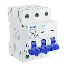NEO - Modular devices - Overcurrent Circuit Breaker, 6kA, B, 3-pole, 20A OCB/B20/3P