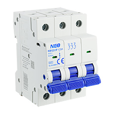 NEO - Modular devices - Overcurrent Circuit Breaker, 6kA, C, 3-pole, 25A OCB/C25/3P
