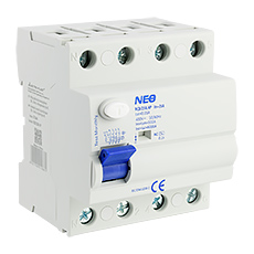 NEO - Modular devices - Residual Current Circuit Breaker 25A, 30mA, 4-pole type AC RCD/25A/4P