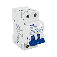 Residual Current Circuit Breakers - Residual Overcurrent Circuit Braker with overcurrent protection RCBO/10A/2P, B10A, 30mA, 2-pole (1P+N) type AC