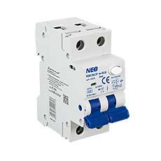 Residual Current Circuit Breakers - Residual Overcurrent Circuit Braker with overcurrent protection RCBO/25A/2P, B25A, 30mA, 2-pole (1P+N) type AC