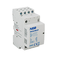Modular Contactors SM - Modular Contactor SM25A/4NO/2P, 25A, contacts 4xNO (normally open), coil 230V, 2-modules
