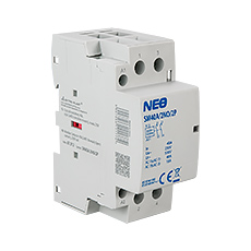 Modular Contactors SM - Modular Contactor SM40A/2NO/2P, 40A, contacts 2xNO (normally open), coil 230V, 2-modules
