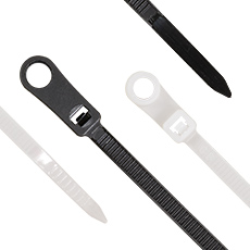 Cable ties with a hole