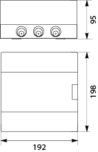Rozdzielnica natynkowa SRn-6 (N+PE) IP40