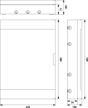 Rozdzielnica natynkowa SRn-54 (3x18) (N+PE) IP40