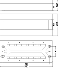 Rozdzielnica Natynkowa SRn-24/1, N+PE (1x24) IP40, drzwi transparentne