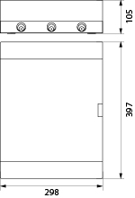 Rozdzielnica natynkowa SRn-24 (N+PE) IP40