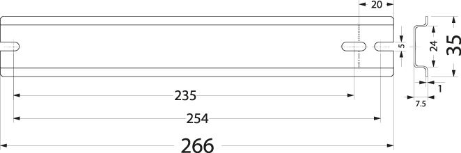 Bracket WTH 17/TH35/266