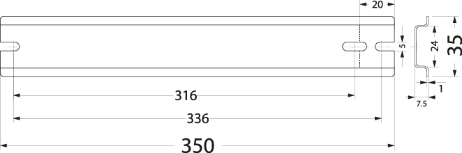 Bracket WTH 19/TH35/350